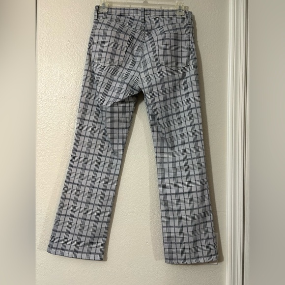 J Brand Grey Plaid Crop Bootleg Pants. Very Soft With Stretch. Size 27 - Picture 5 of 14